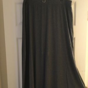 Faded glory long gray skirt